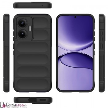 Magic Shield guminis dėklas su kameros apsauga - juodas (Xiaomi Poco F7 5G)
